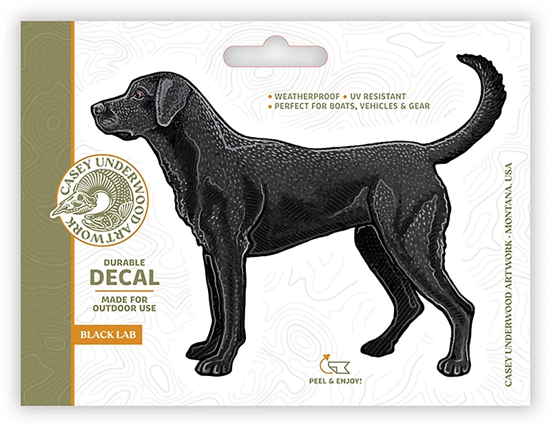 Casey Underwood Black Lab Decal