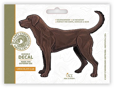 Casey Underwood Chocolate Lab Decal