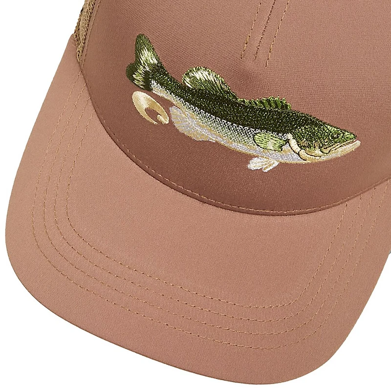 Costa Del Mar Men's Stitched Bass Trucker Hat