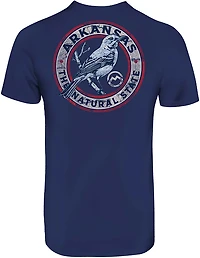 Magellan Outdoors Men’s Arkansas Mockingbird Crest State T-Shirt