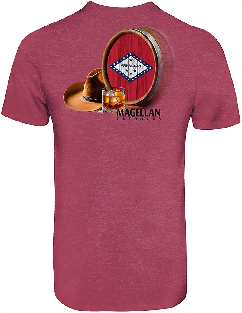 Magellan Outdoors Men's Arkansas Whiskey Barrel State Graphic T-shirt