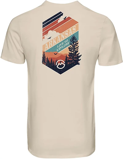 Magellan Outdoors Men's Arkansas Badge Zonal State Graphic T-shirt