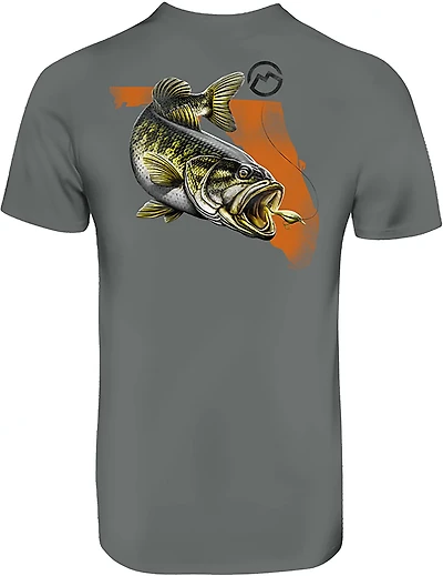 Magellan Outdoors Men's Florida Bass Overlap State Graphic T-shirt