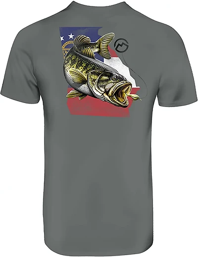 Magellan Outdoors Men's Georgia Bass Overlap State Graphic T-shirt