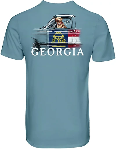 Magellan Outdoors Men's Georgia Dog Head Out State Graphic T-shirt