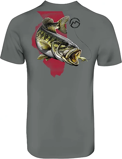 Magellan Outdoors Men's Illinois Bass State Graphic T-shirt