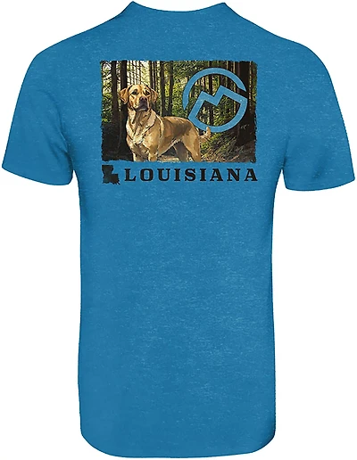 Magellan Outdoors Men's Louisiana Dog Follow Me State T-shirt