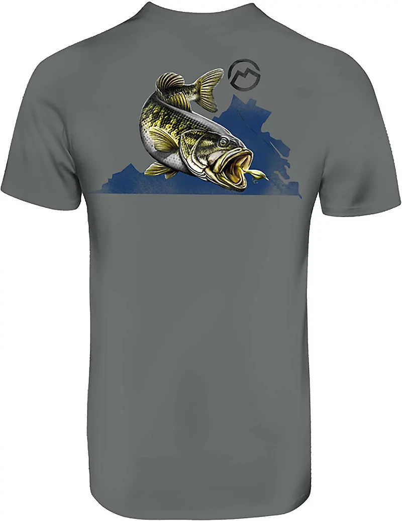 Magellan Outdoors Men's Virginia Bass Overlap State T-shirt