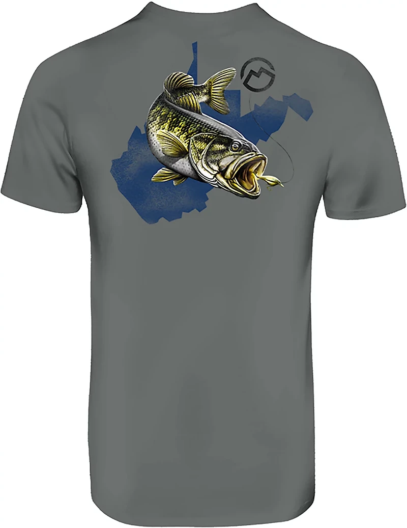 Magellan Outdoors Men's West Virginia Bass Overlap State T-shirt
