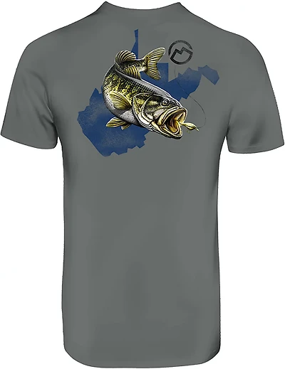 Magellan Outdoors Men's West Virginia Bass Overlap State T-shirt