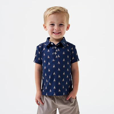 BURLEBO Boys' Performance Polo Shirt