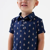BURLEBO Boys' Performance Polo Shirt