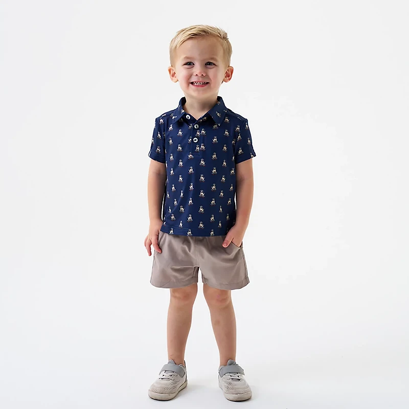 BURLEBO Boys' Performance Polo Shirt
