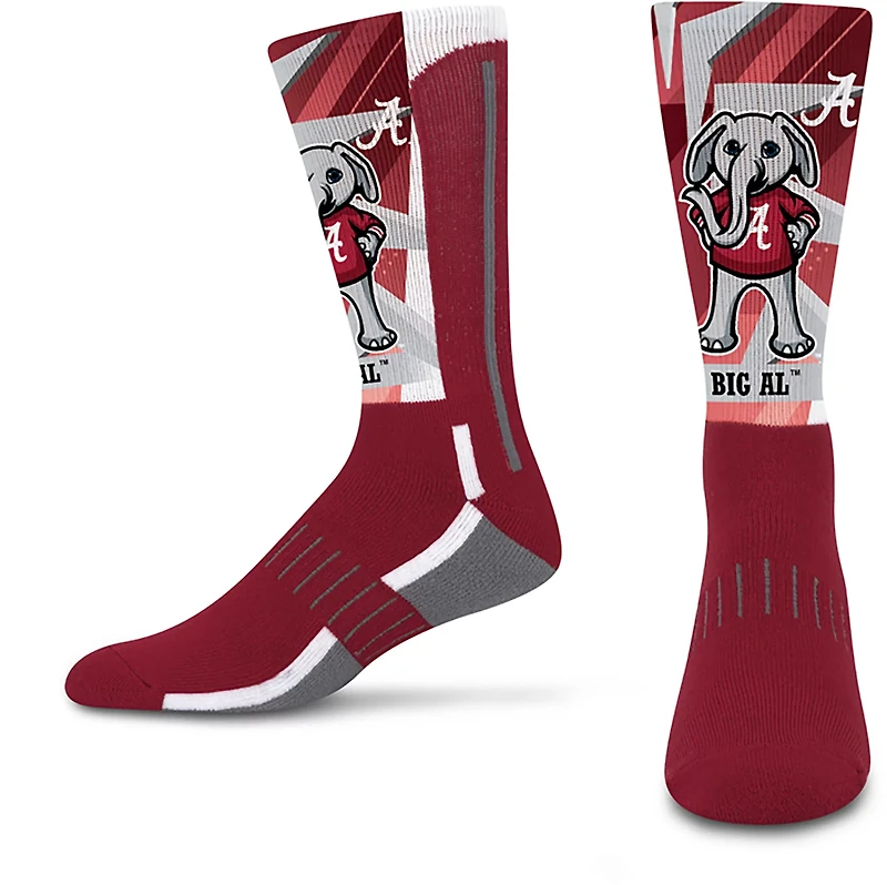For Bare Feet Adults' University of Alabama Mascot Retro Vibes Socks