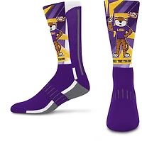 For Bare Feet Adults' Louisiana State University Mascot Retro Vibes Socks