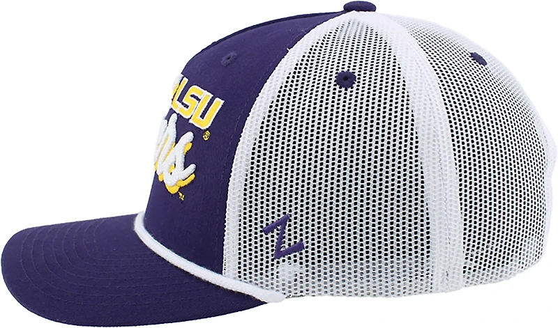 Zephyr Adults' LSU Script Snapback Cap