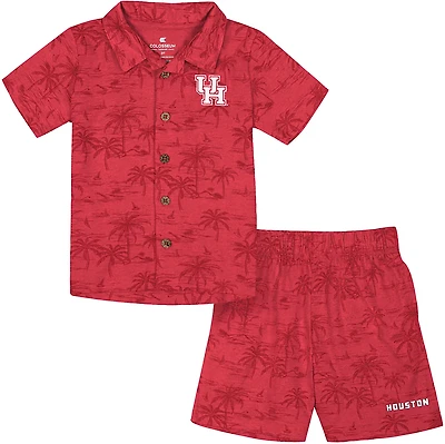 Colosseum Athletics Toddlers' University of Houston Bloofy Camp Shirt and Shorts Set