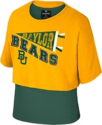 Colosseum Athletics Girls' Baylor University Riley 2Fer Graphic T-shirt