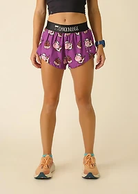 ChicknLegs Women's Choccy Cows Split Shorts 1.5