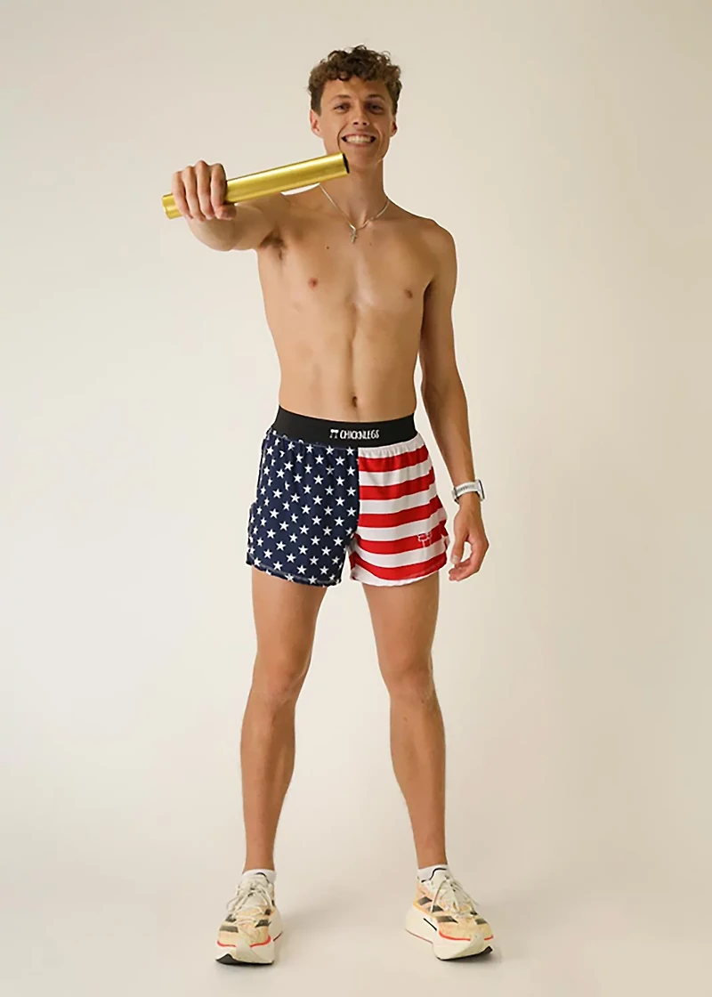 ChicknLegs Men's USA Half Split Shorts 4