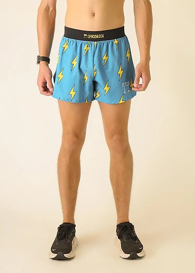 ChicknLegs Men's Blue Bolts Half Split Shorts 4