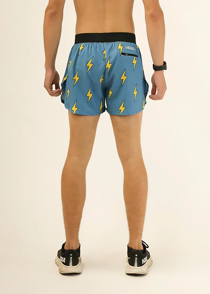 ChicknLegs Men's Blue Bolts Half Split Shorts 4