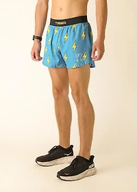 ChicknLegs Men's Blue Bolts Half Split Shorts 4