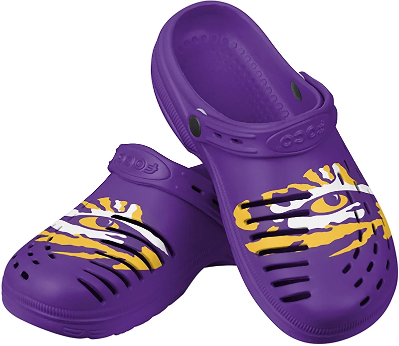 FOCO Men's LSU Big Logo Clog with Strap