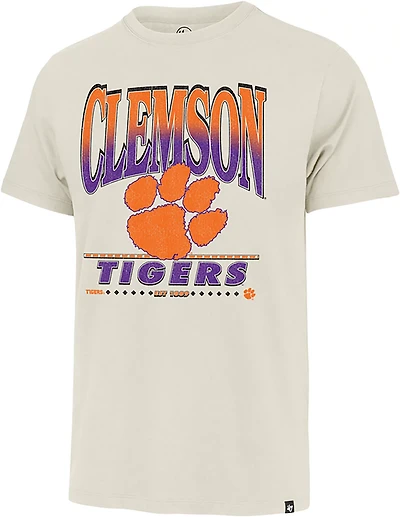 '47 Men's Clemson Tigers Straight Shot Two Franklin Short Sleeve T-shirt