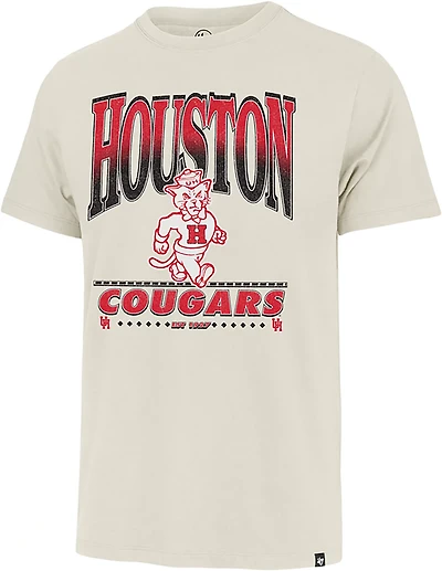 '47 Men's Houston Cougars Straight Shot Two Franklin Short Sleeve T-shirt
