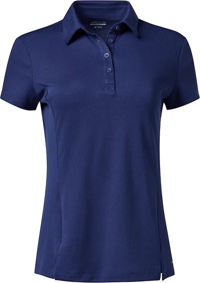 BCG Women's Tennis Button Short Sleeve Polo Shirt