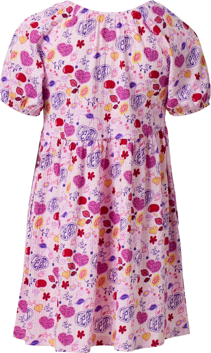 BCG Girls' Puff Sleeve Printed Dress