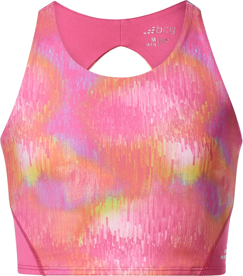 BCG Girls' Block Printed Longline Bra