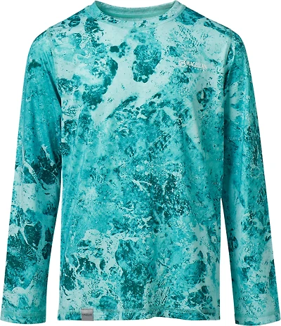 Magellan Outdoors Boys' RT Breeze Reversible Crew Long Sleeve T-shirt