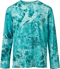 Magellan Outdoors Boys' RT Breeze Reversible Crew Long Sleeve T-shirt