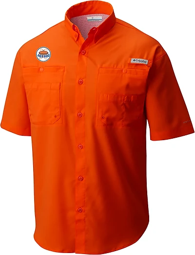 Columbia Sportswear Men's Houston Astros 1965-1976 Tamiami Button Up Shirt