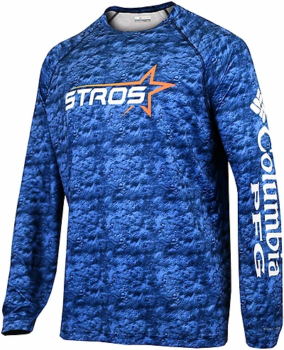 Columbia Sportswear Men's Houston Astros City Connect Sublimated Tamiami Long Sleeve Graphic T-shirt