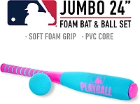 Franklin Sports MLB Play Ball 24 in Kids’ Foam Baseball Bat + Ball Set