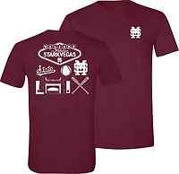 Bayou Apparel Men's Mississippi State University Bulldogs Multigraphic DS Short Sleeve T-shirt