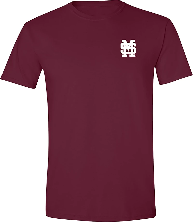 Bayou Apparel Men's Mississippi State University Bulldogs Multigraphic DS Short Sleeve T-shirt