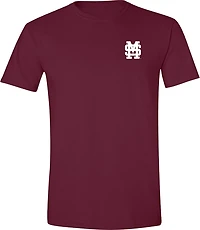 Bayou Apparel Men's Mississippi State University Bulldogs Multigraphic DS Short Sleeve T-shirt