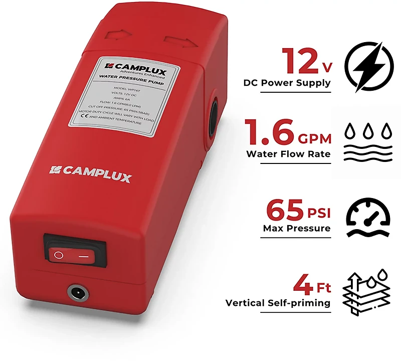CampLux 12V Water Pump Kit