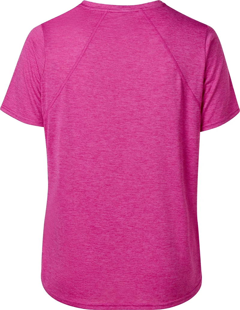 BCG Women's Plus Turbo Melange Short Sleeve T-shirt