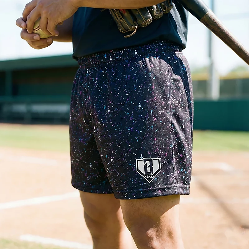 Baseball Lifestyle 101 Adult Splatter Shorts 5