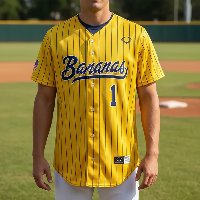 EvoShield Adults' Savannah Bananas Replica Pinstripe Jersey