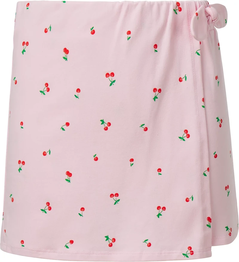 BCG Girls' Wrap Tie Printed Skort