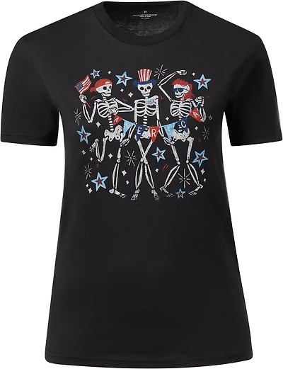 Academy Sports + Outdoors Women's Americana USA Skeletons T-shirt