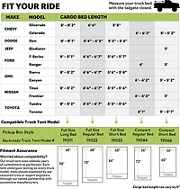 Napier Outdoors Backroadz 2-Person Full Size Regular Bed Truck Tent