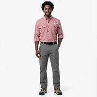 Magellan Outdoors Men's Aransas Pass Mini Check Long Sleeve Fishing Shirt