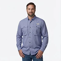 Magellan Outdoors Men's Aransas Pass Mini Check Long Sleeve Fishing Shirt